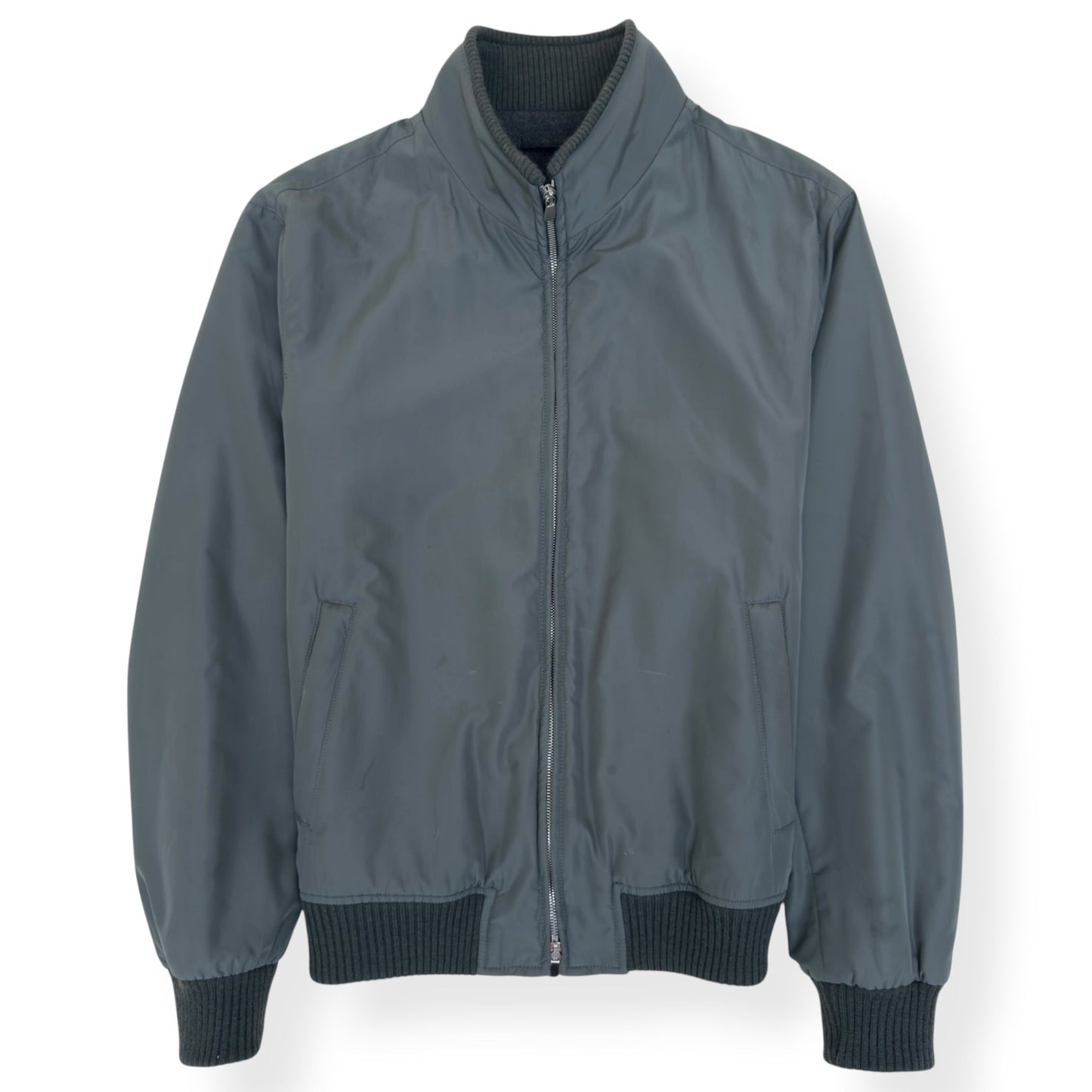 THOM SWEENEY NYLON WOOL / CASHMERE LINED JACKET GREEN 52 / L | Large, Green