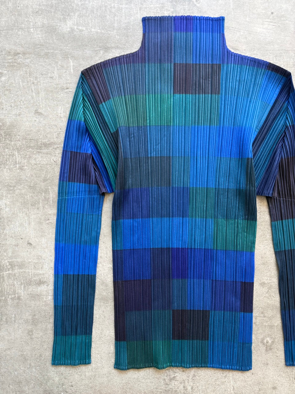 Issey Miyake Pleats Please Chequered Top | Small, Multicoloured