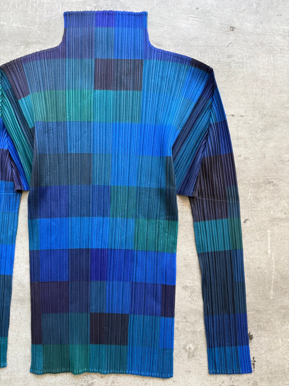 Issey Miyake Pleats Please Chequered Top | Small, Multicoloured