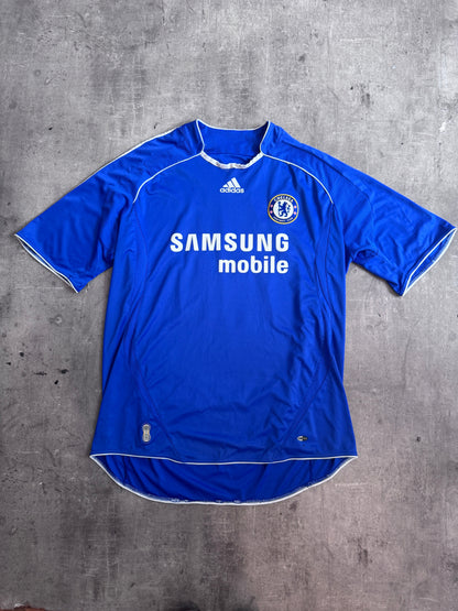 2006-08 Chelsea "Drogba 11" Adidas Home Football Shirt | Large, Multicoloured
