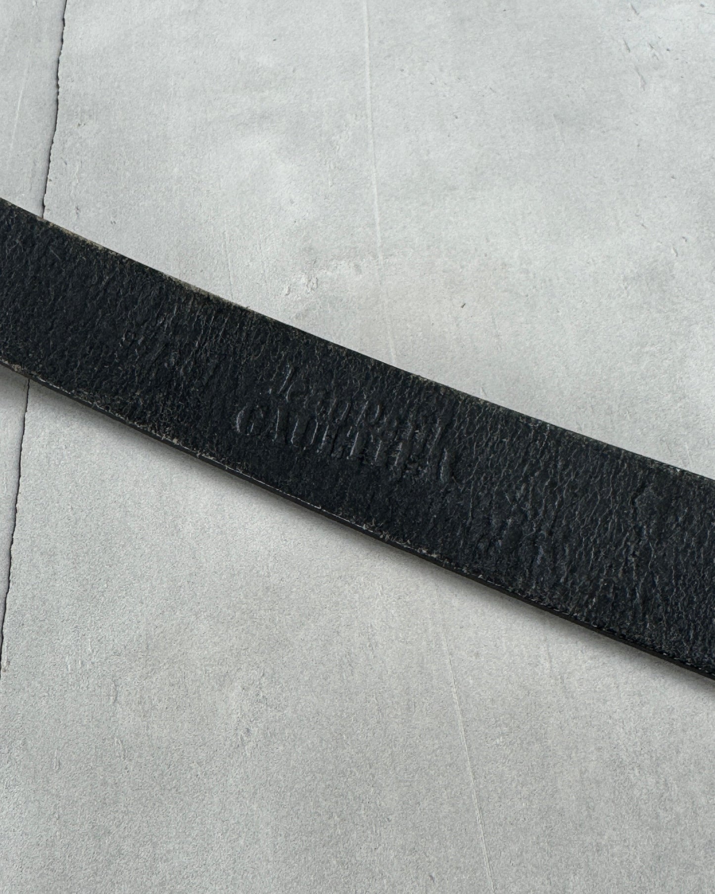 JEAN PAUL GAULTIER 90'S METAL CHROME & LEATHER BELT - M/L | O/S, Silver