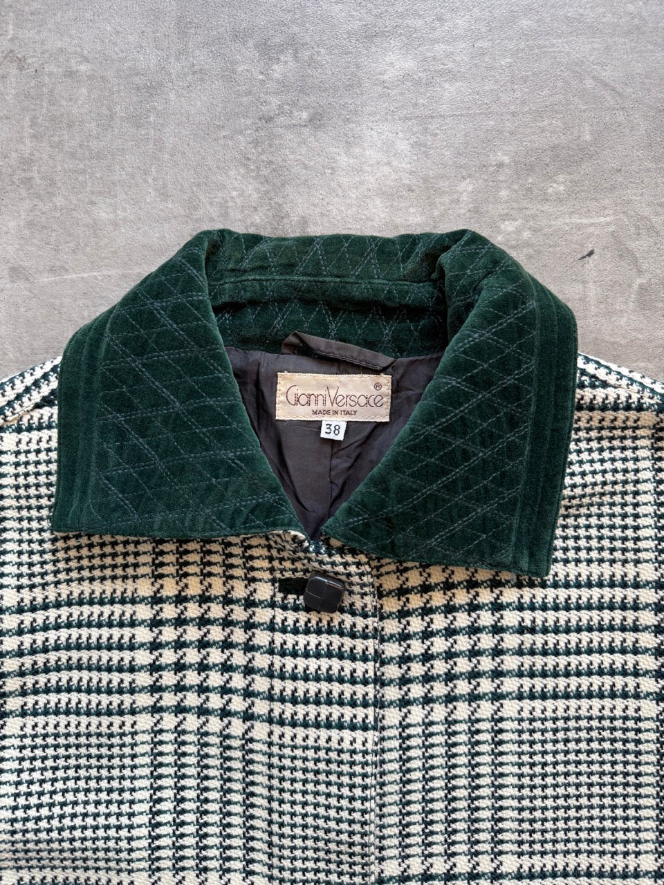 1980 Gianni Versace Wool Plaid Bomber | Small, Multicoloured
