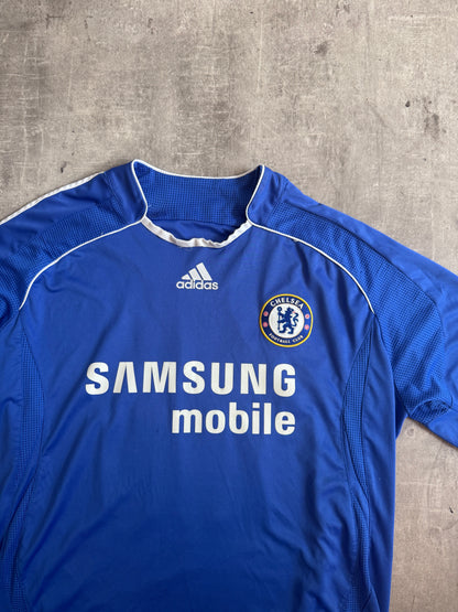 2006-08 Chelsea "Drogba 11" Adidas Home Football Shirt | Large, Multicoloured
