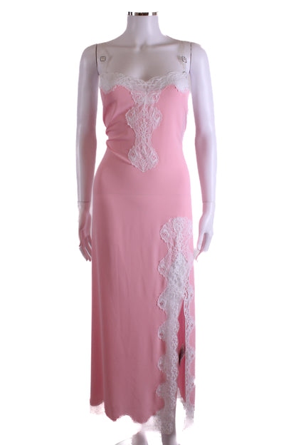 Christopher Kane Lace Trim Strap Detail Cami Dress Pink 8 | O/S, Pink