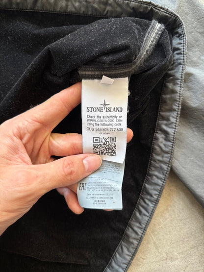 2019 Stone island Lamy Flock Overshirt | Medium, Black