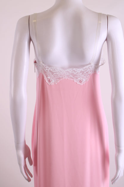Christopher Kane Lace Trim Strap Detail Cami Dress Pink 8 | O/S, Pink