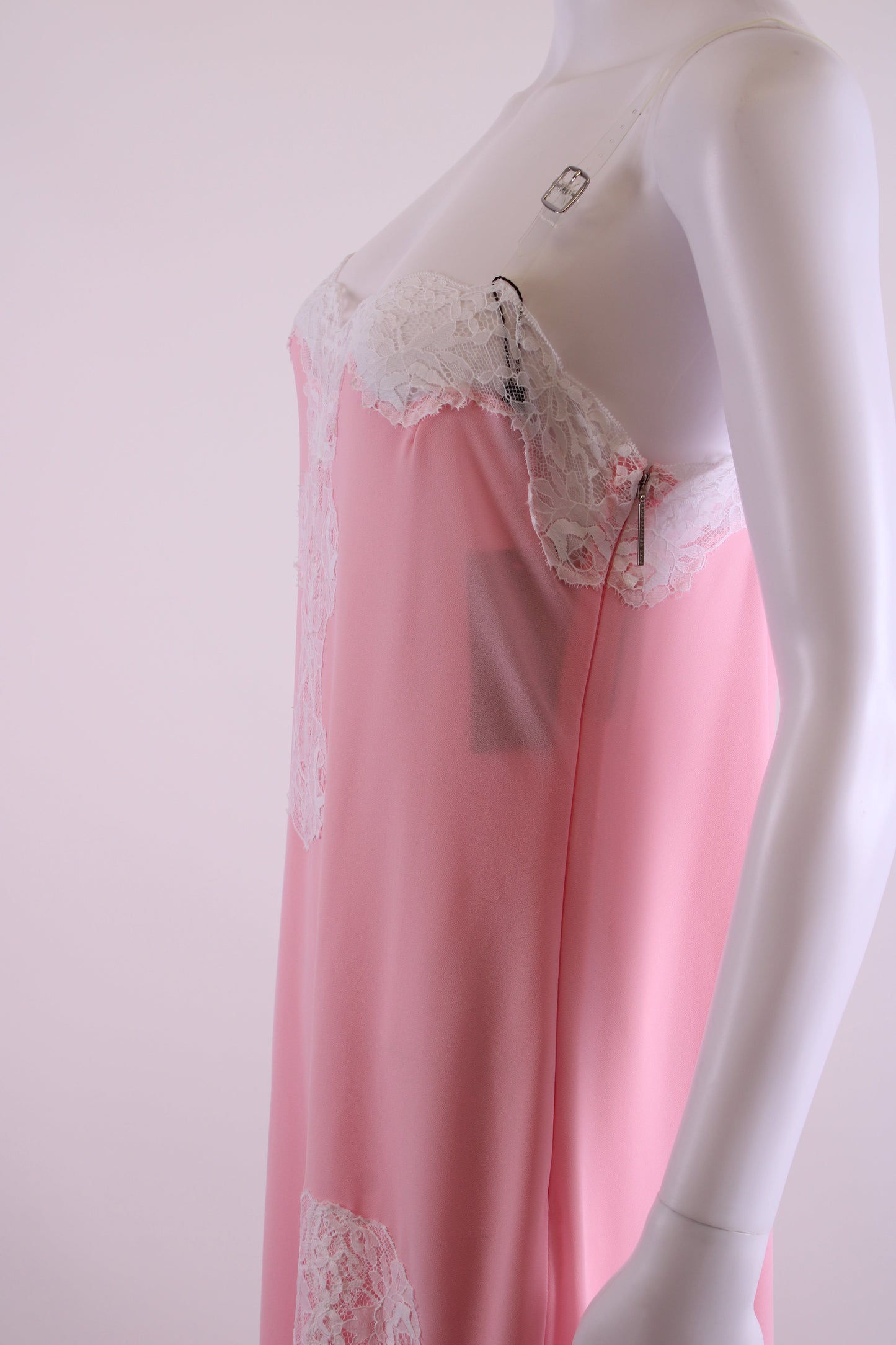 Christopher Kane Lace Trim Strap Detail Cami Dress Pink 8 | O/S, Pink