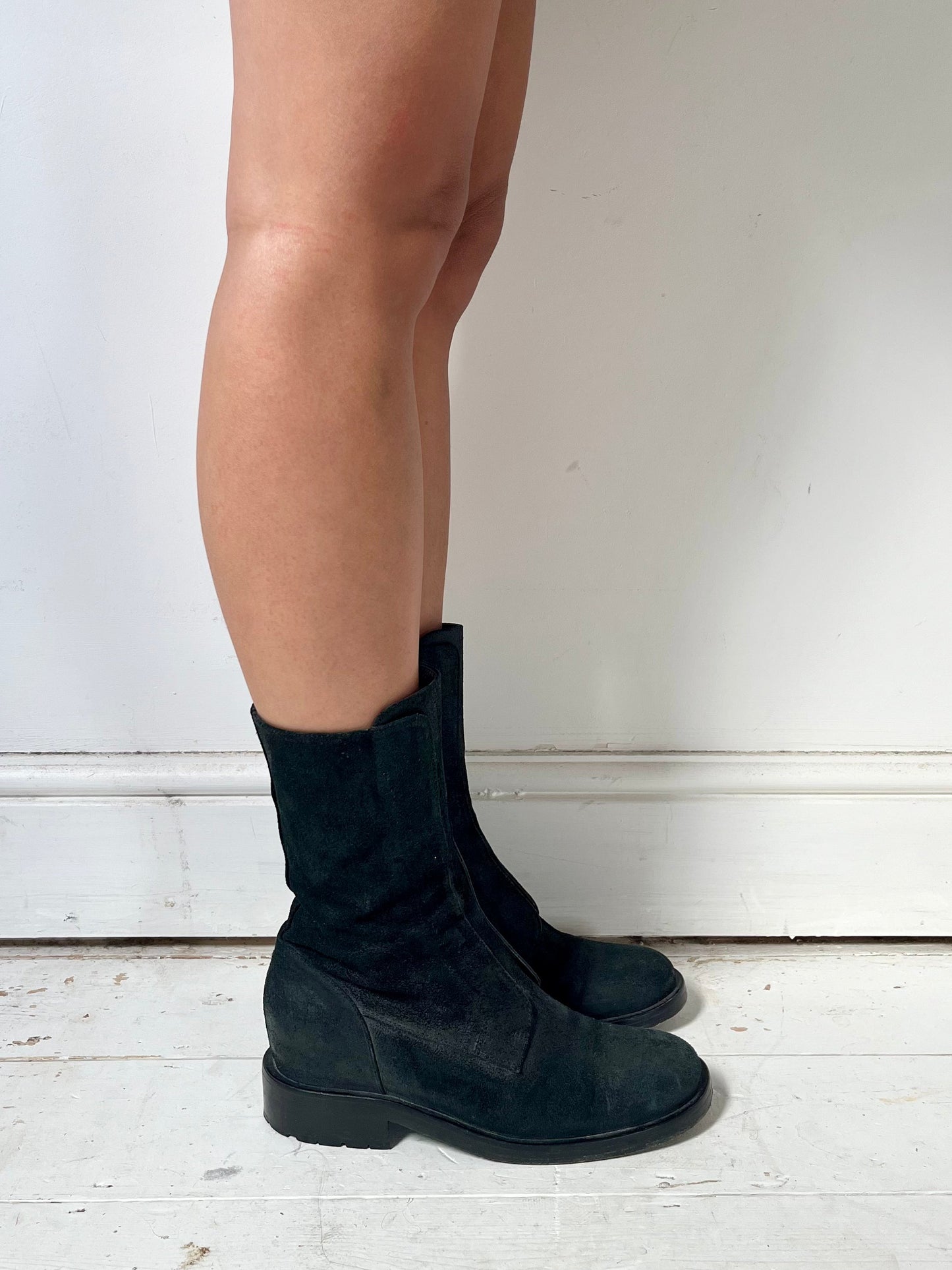 A.F VANDEVORST SUEDE BOOTS (EU 39) | DEFAULT TITLE, Black