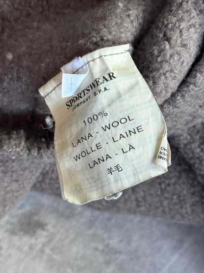 A/W 98' Stone Island Grey Lana Wool V Neck Sweater