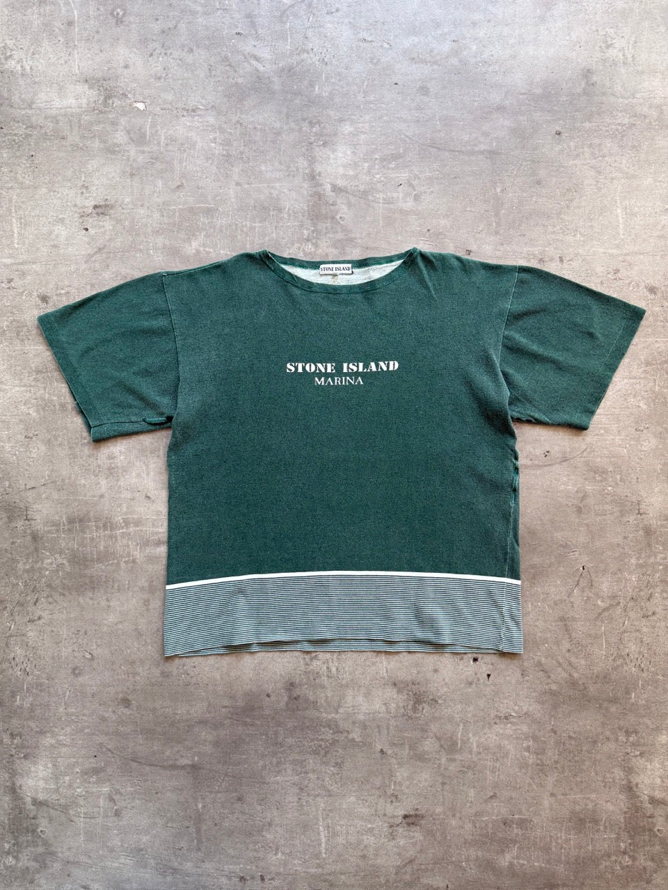 S/S 1989 Stone island Marina Striped Tee | Medium, Multicoloured