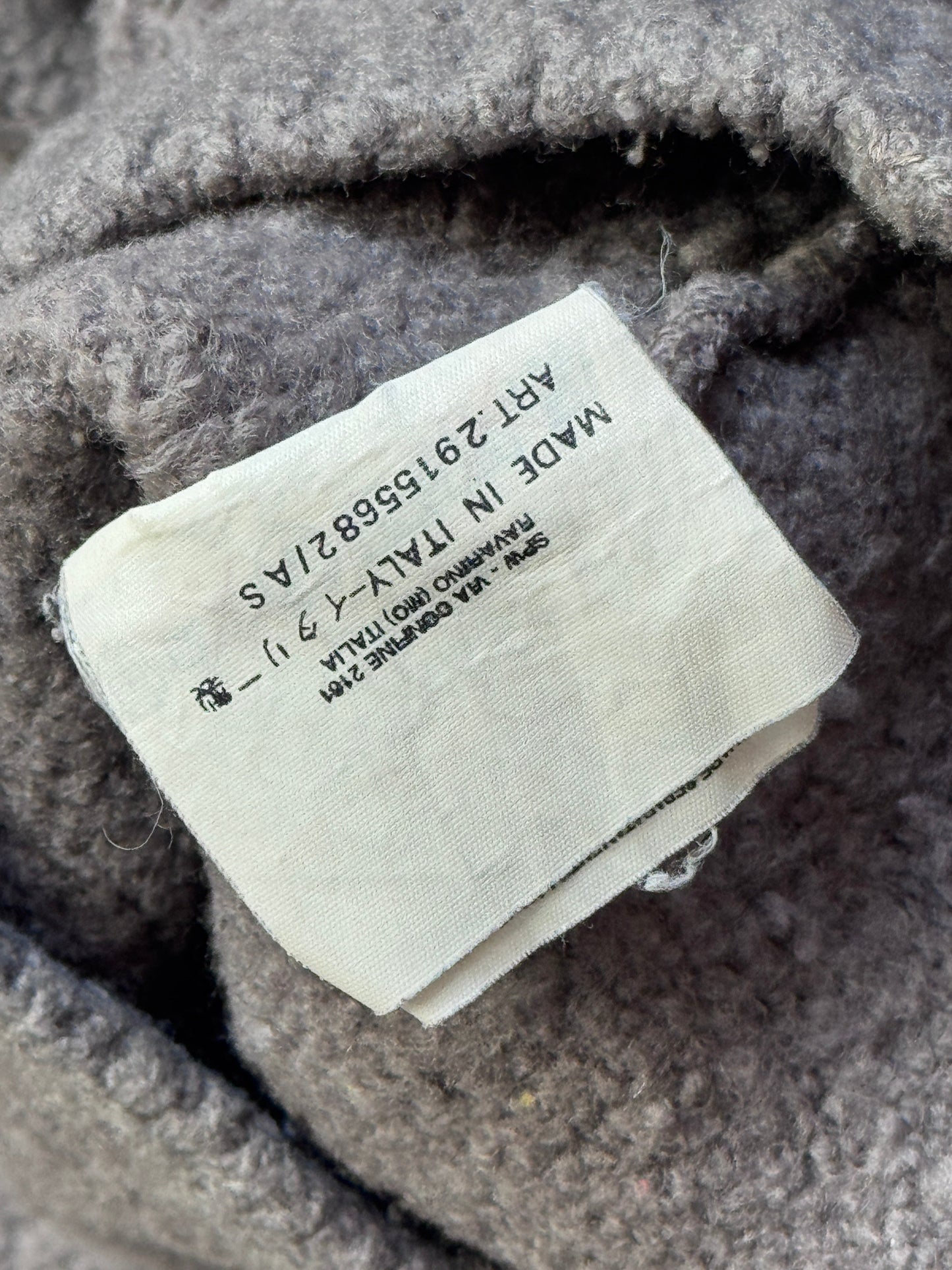 A/W 98' Stone Island Grey Lana Wool V Neck Sweater