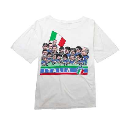 Italia Single Stitch Football Tee
