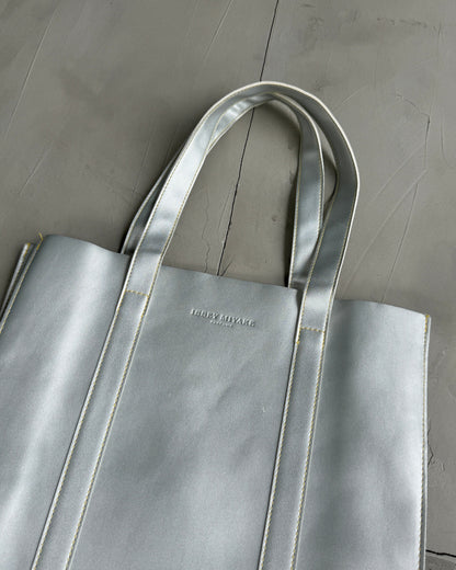 ISSEY MIYAKE PARFUMS SILVER TOTE BAG | O/S, Silver