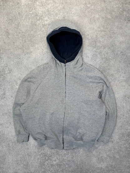 1980s Chisato Tsumori x Issey Miyake Two Tone Reversible Hoodie