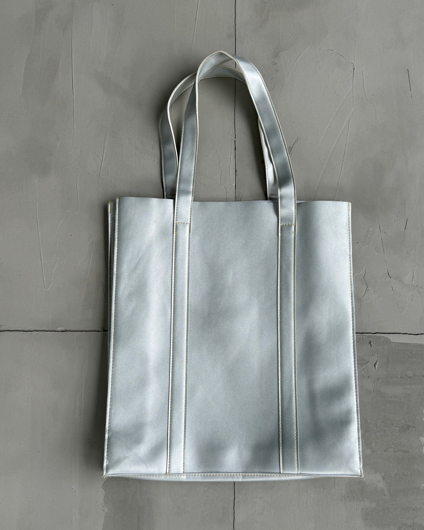 ISSEY MIYAKE PARFUMS SILVER TOTE BAG | O/S, Silver