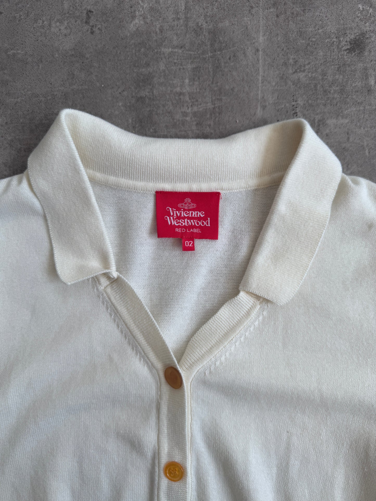Vivienne Westwood Red Label Cream Orb Logo SS Cardigan | Extra Small, Multicoloured