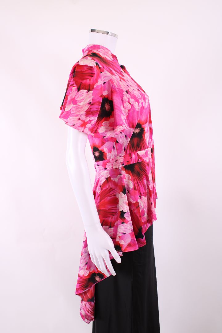 Alexander McQueen S/S Floral Blouse Pink S | Small, Pink