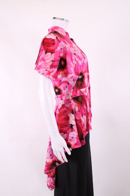 Alexander McQueen S/S Floral Blouse Pink S | Small, Pink