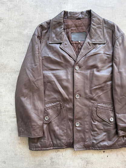 1980 Valentino Mid-length Leather Jacket | Extra Large, Multicoloured