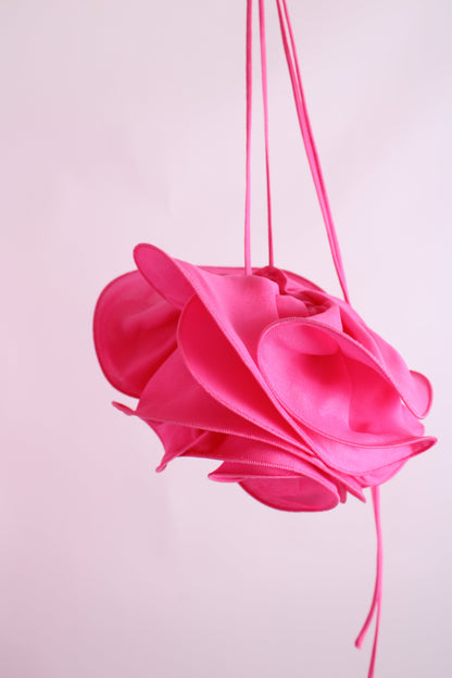 Magda Butrym Silk Flower Detail Mini Dress Pink 36 | O/S, Pink