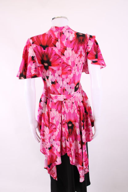 Alexander McQueen S/S Floral Blouse Pink S | Small, Pink