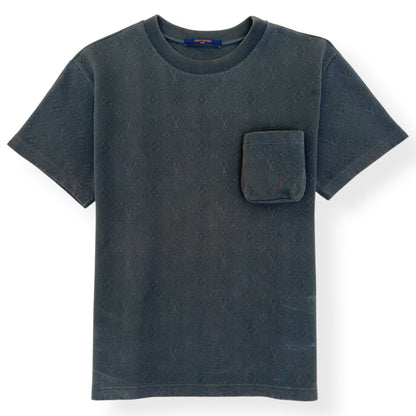 LOUIS VUITTON MONOGRAM SIGNATURE 3D POCKET T-SHIRT GREEN M | Medium, Green