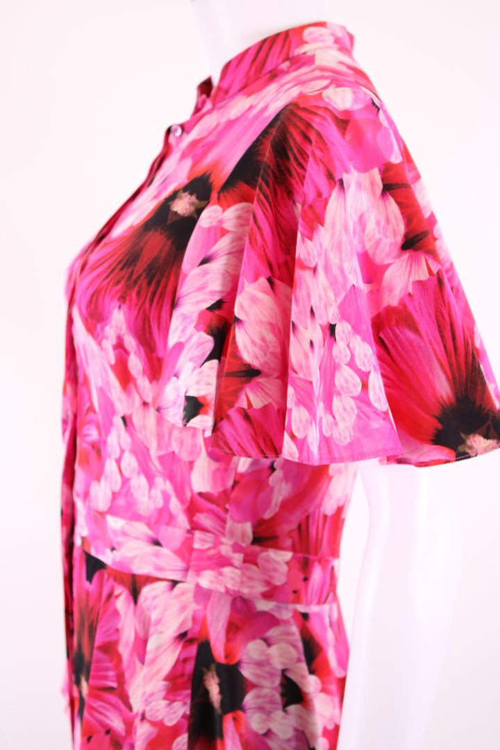 Alexander McQueen S/S Floral Blouse Pink S | Small, Pink