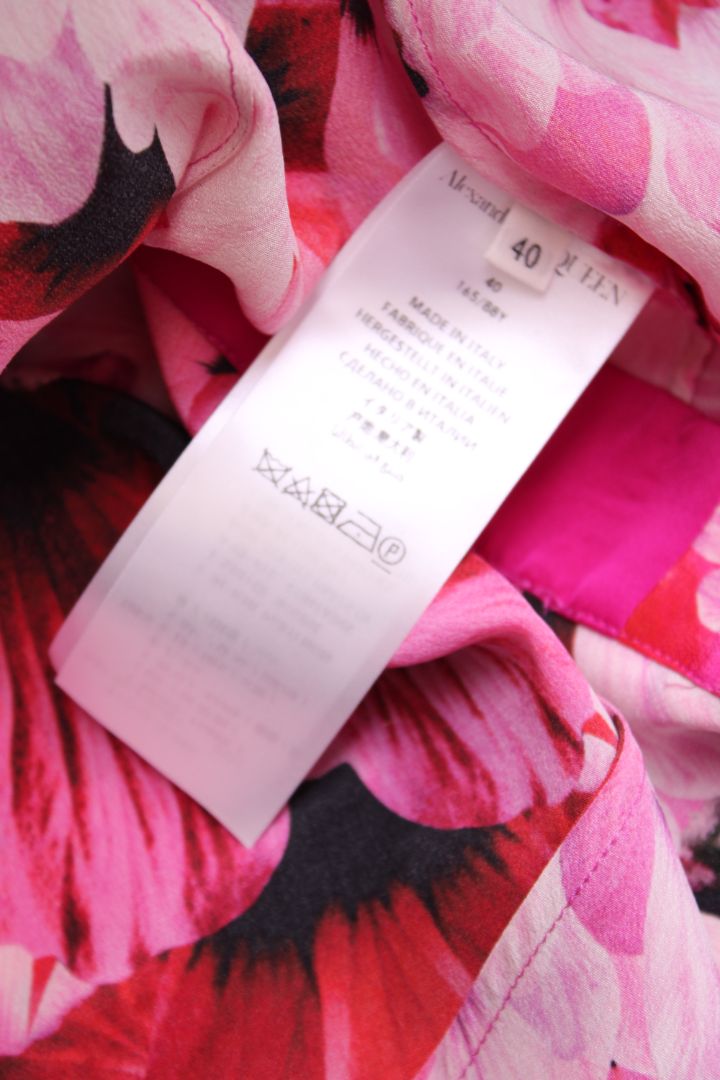 Alexander McQueen S/S Floral Blouse Pink S | Small, Pink