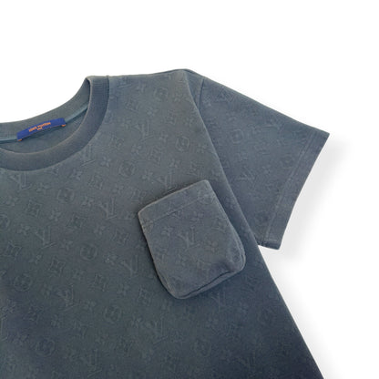 LOUIS VUITTON MONOGRAM SIGNATURE 3D POCKET T-SHIRT GREEN M | Medium, Green