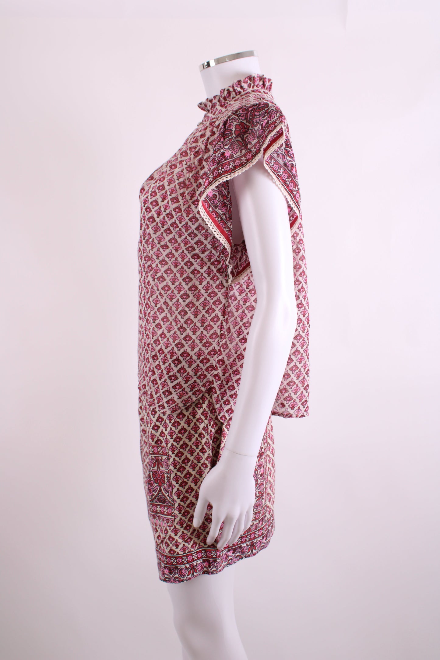 M.A.B.E Blouse/ Shorts Print Co-ord Pink/White S | Small, Pink