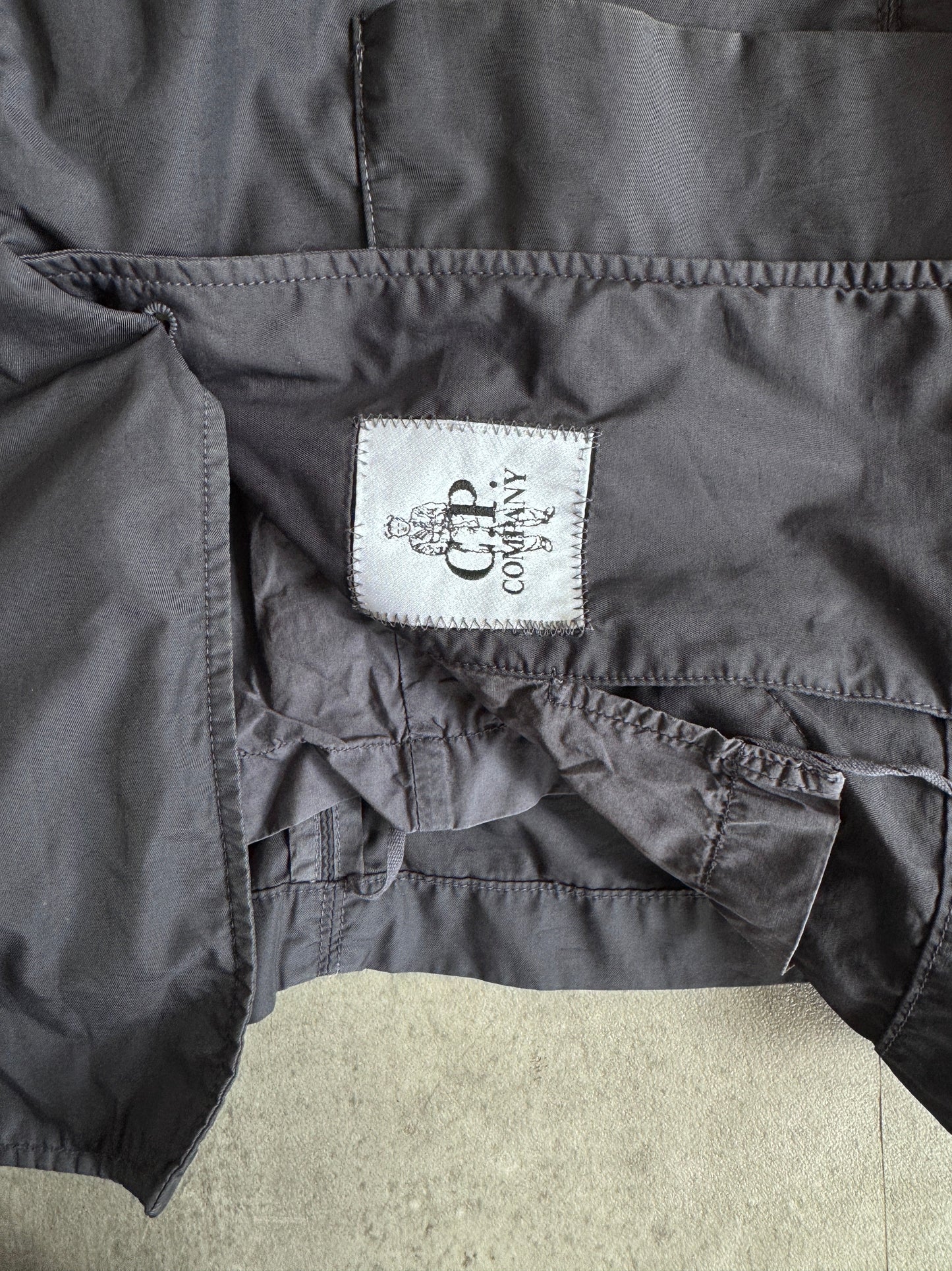 90s C.P. Company Navy Single Breasted Trench