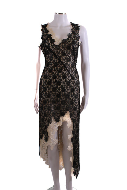 Ruti Danan S/S Lace Layered Dress Black/ Cream M | Medium, Multicoloured