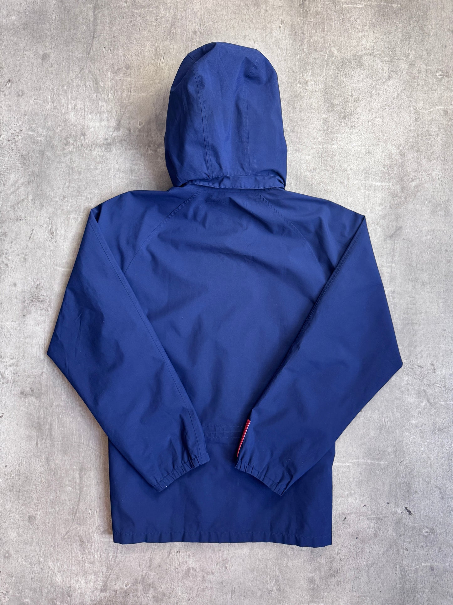 Prada Sport Goretex Navy Hooded Nylon Tech Jacket Art. SGV85