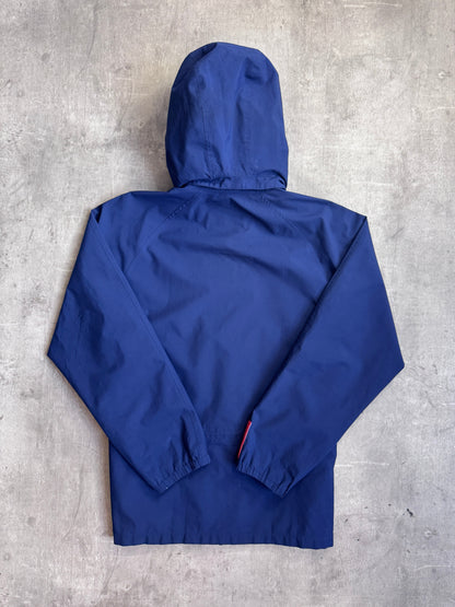 Prada Sport Goretex Navy Hooded Nylon Tech Jacket Art. SGV85