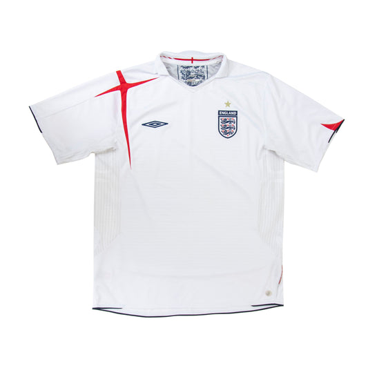 2005/07 England x Umbro Home Football Shirt