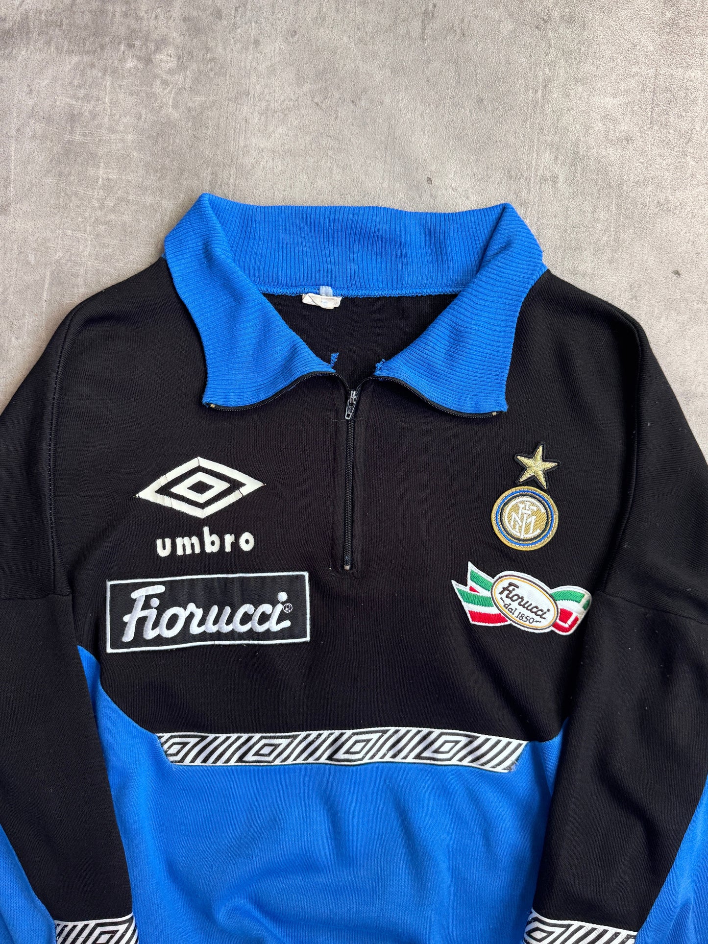 Umbro Vintage 92' Inter Milan Fiorucci Quarter Zip Tech Sweater