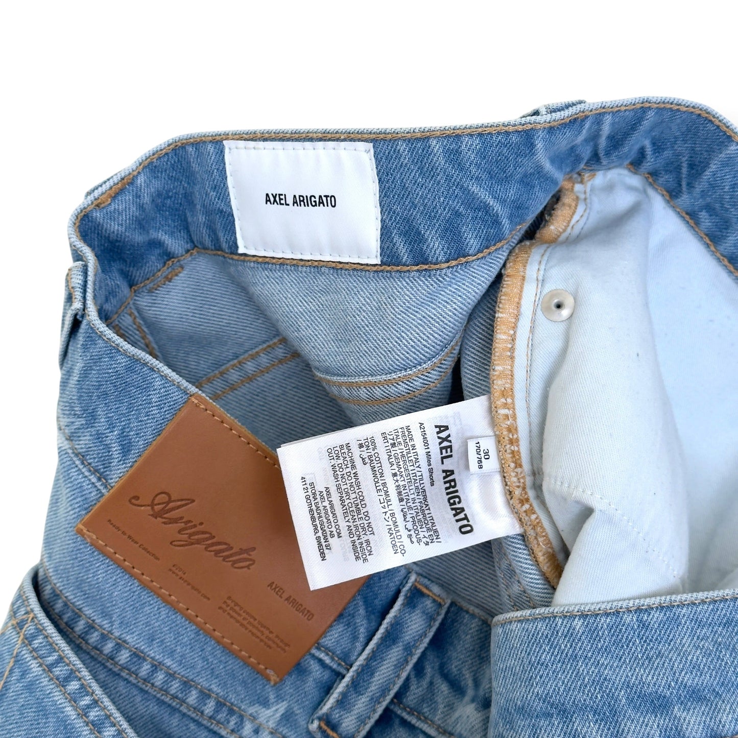 AXEL ARIGATO MILES DENIM SHORTS BLUE S | Small, Blue