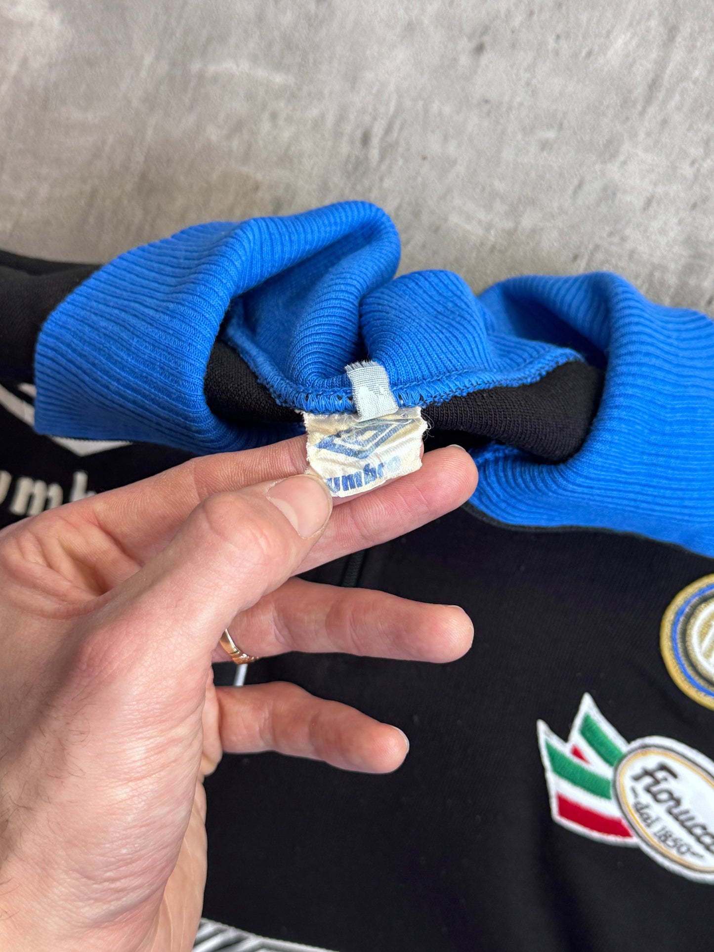Umbro Vintage 92' Inter Milan Fiorucci Quarter Zip Tech Sweater