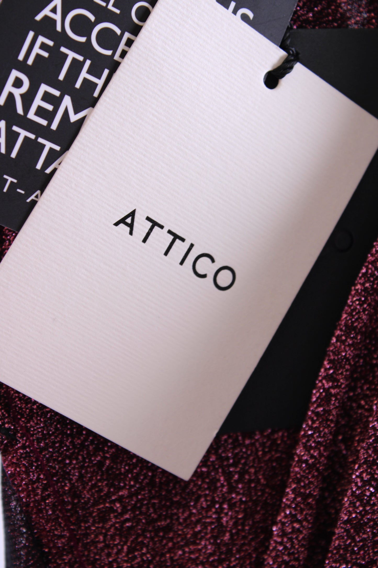 The Attico Dress lurex Pink S | Small, Pink
