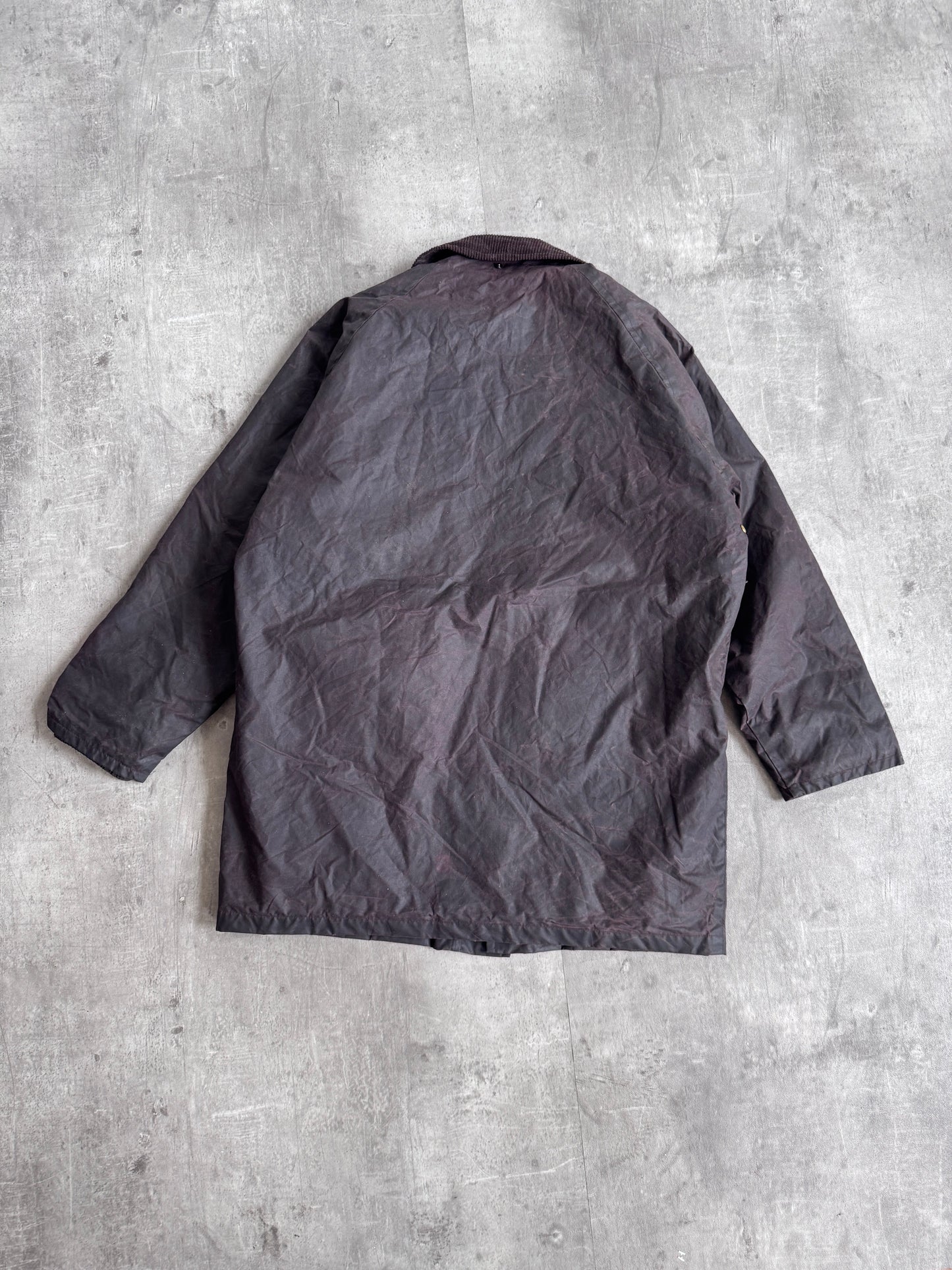 Burberry Wax Coated Brown Parka Jacket