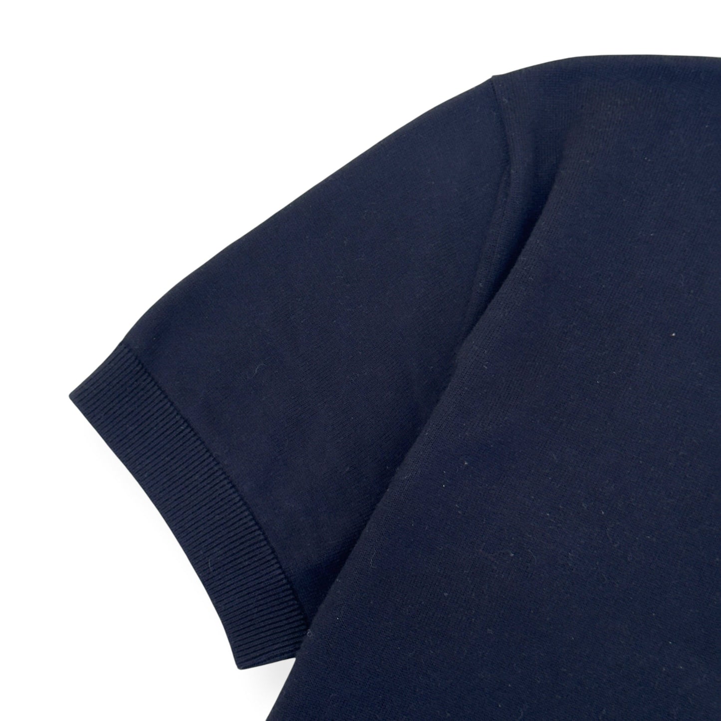 LOUIS VUITTON CASHMERE BLEND POLO SHIRT BLACK S | Small, Black
