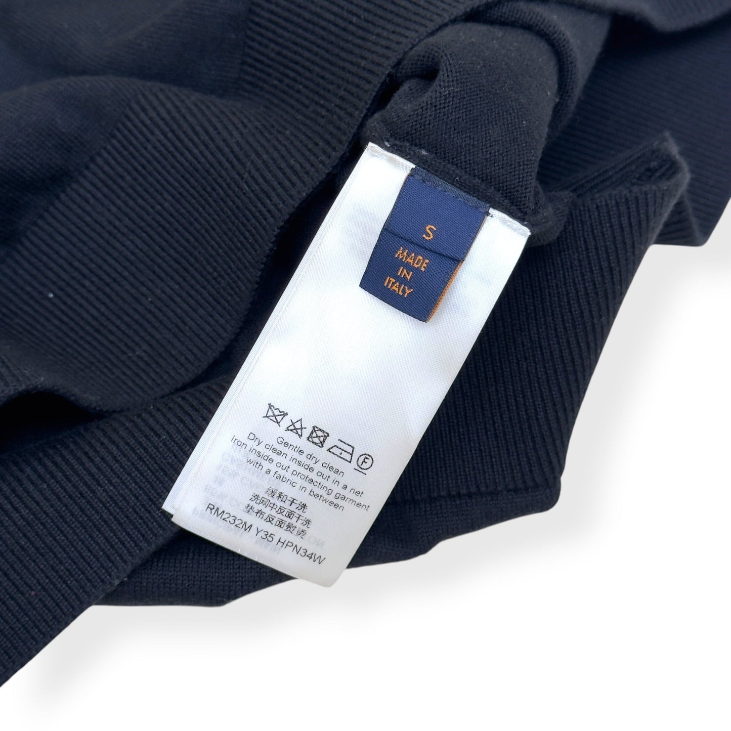 LOUIS VUITTON CASHMERE BLEND POLO SHIRT BLACK S | Small, Black