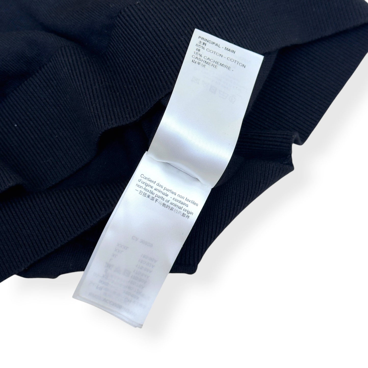 LOUIS VUITTON CASHMERE BLEND POLO SHIRT BLACK S | Small, Black