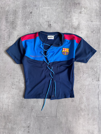 VT Rework: F.C. Barcelona Asymmetrical Lace Top