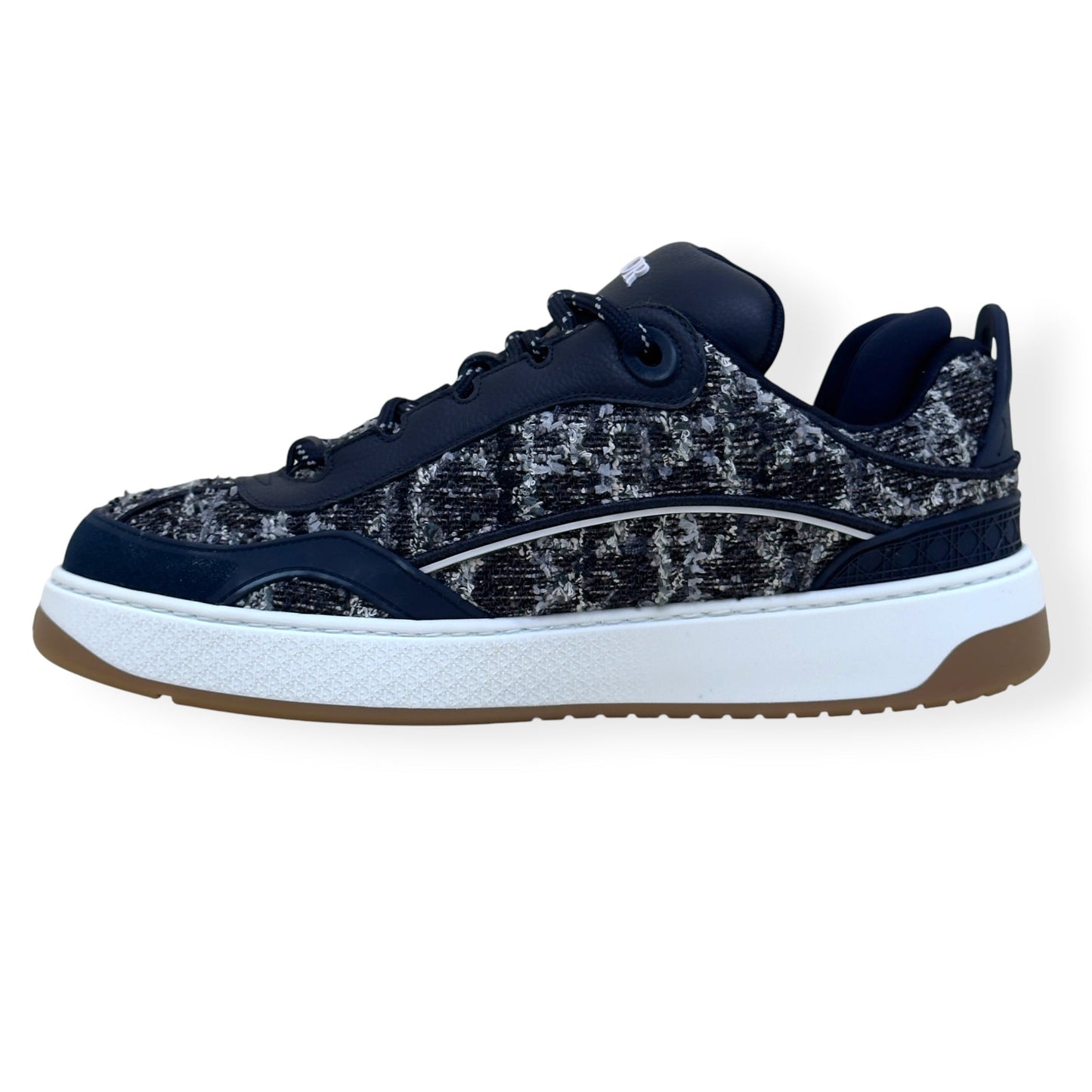 DIOR B9S 822/888 SKATER TWEED SNEAKER NAVY 45 / UK11 | UK 11, Navy