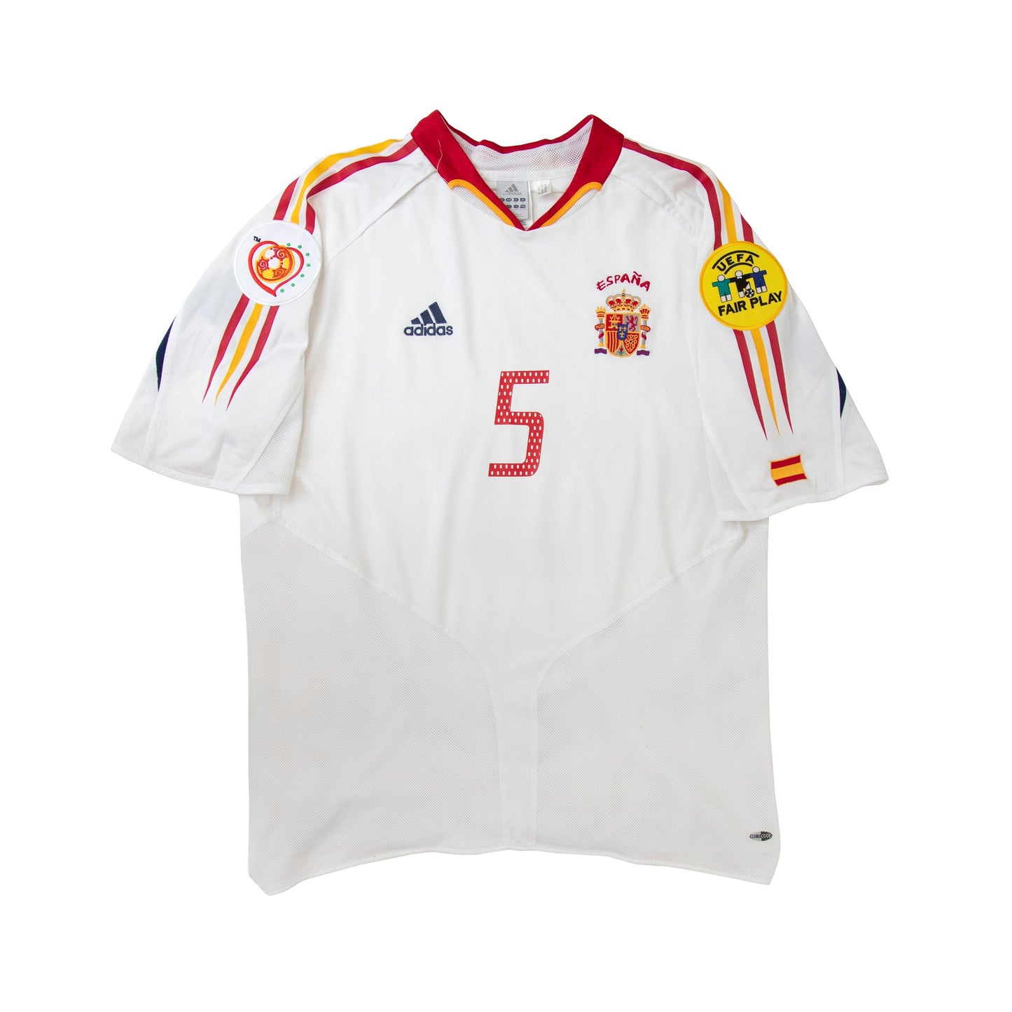 2004/06 Spain x Adidas 'Puyol 5' Away Football Shirt