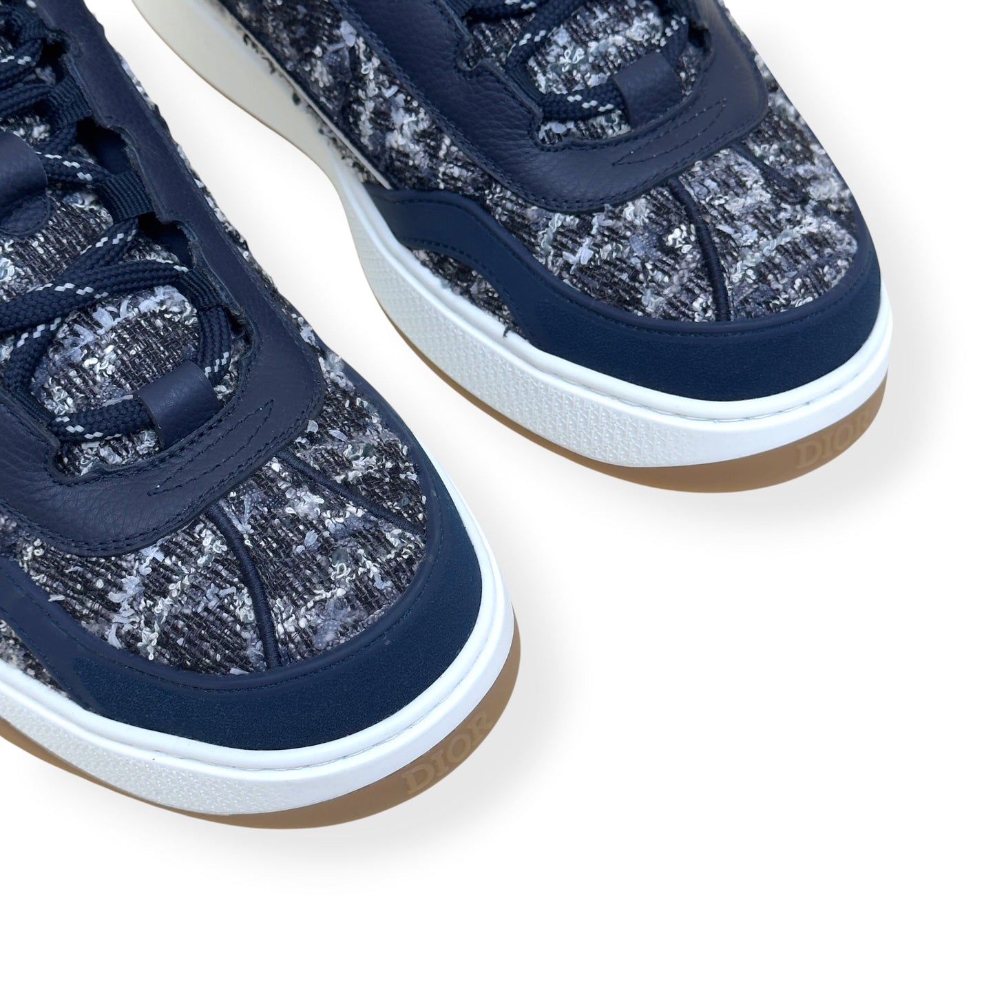 DIOR B9S 822/888 SKATER TWEED SNEAKER NAVY 45 / UK11 | UK 11, Navy