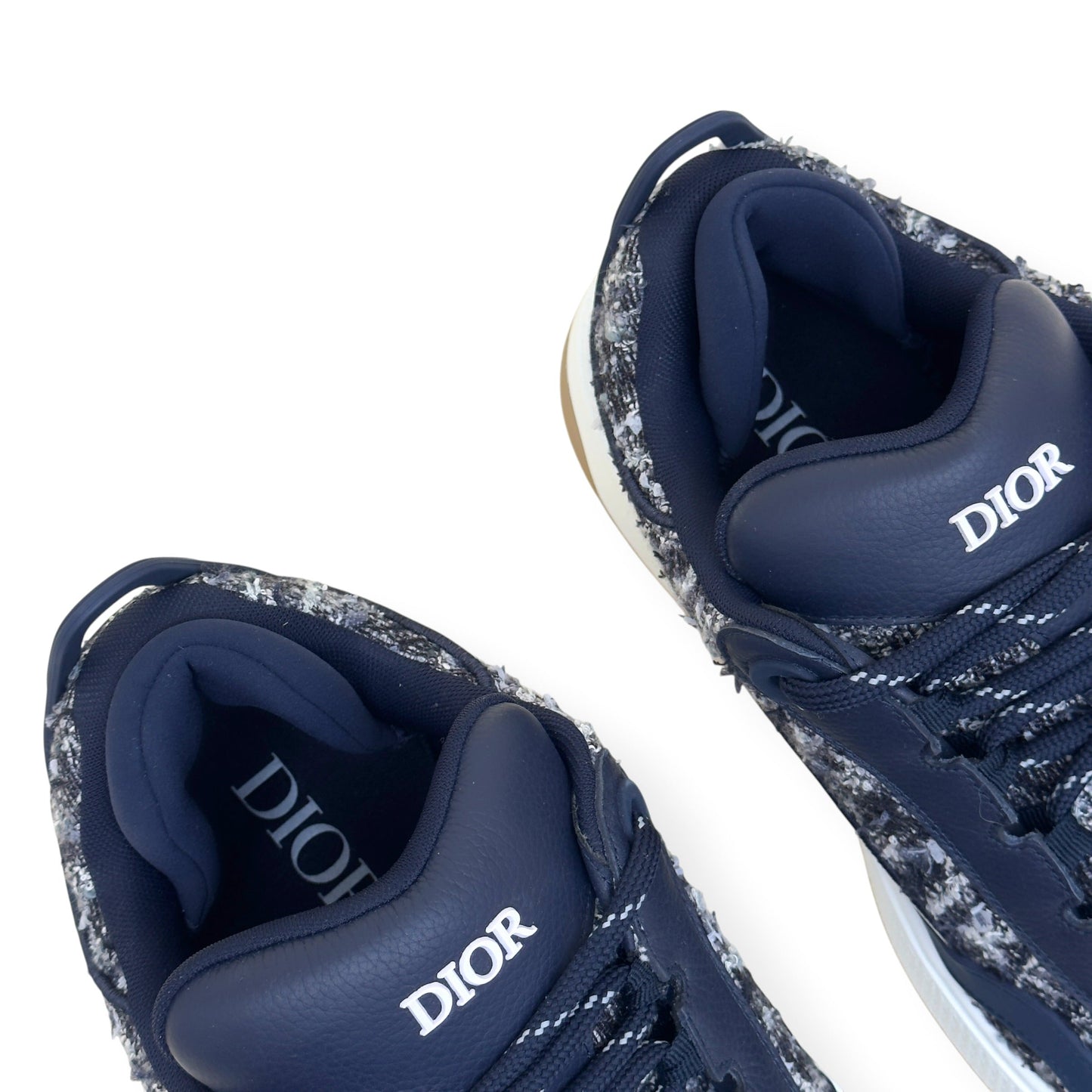 DIOR B9S 822/888 SKATER TWEED SNEAKER NAVY 45 / UK11 | UK 11, Navy