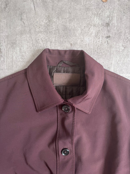 Prada Coffee Brown Nylon Chore Jacket | Extra Small, Multicoloured