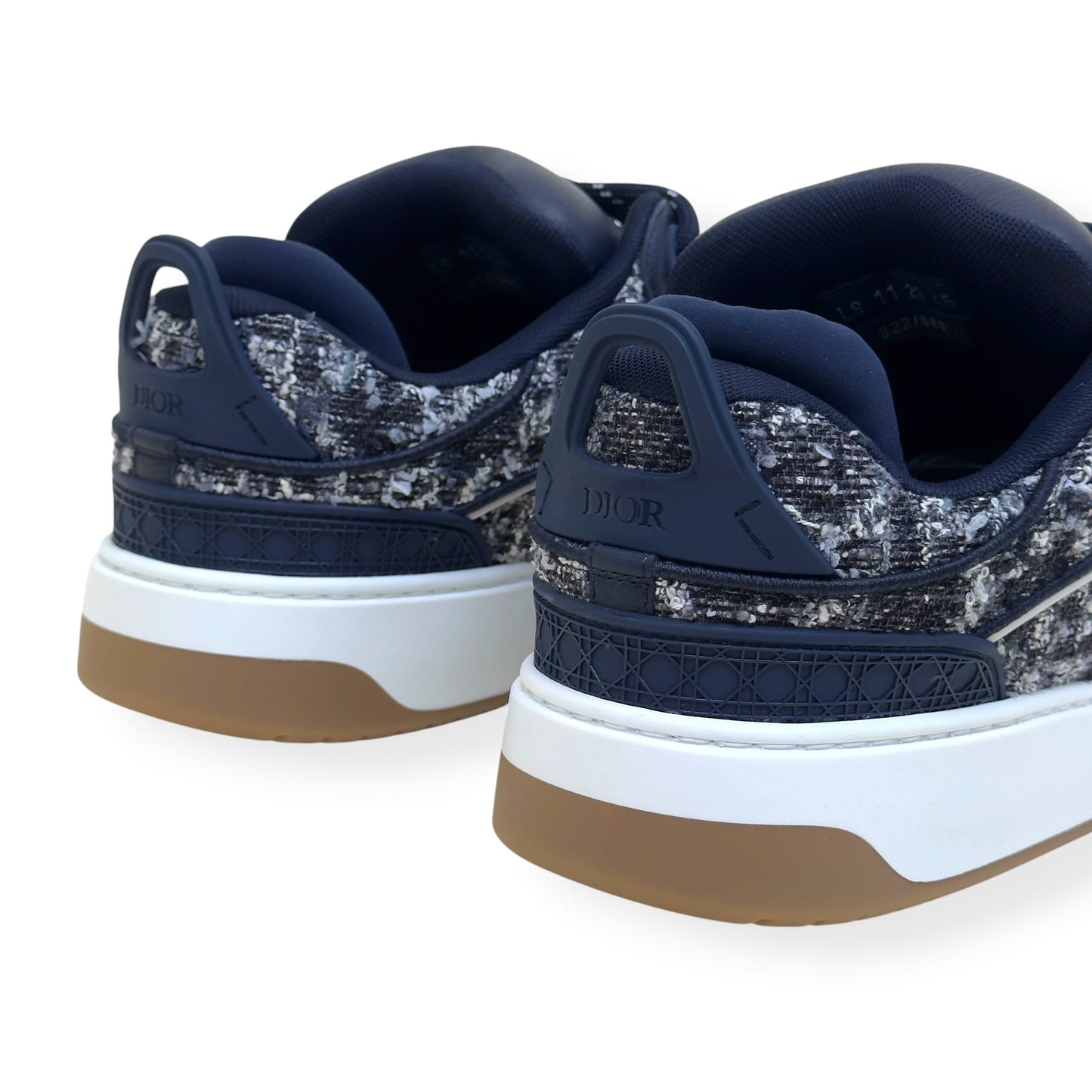 DIOR B9S 822/888 SKATER TWEED SNEAKER NAVY 45 / UK11 | UK 11, Navy